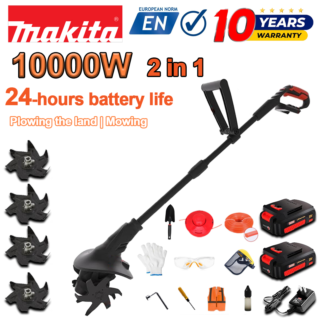 (Výdrž baterie 24 hodin) 10000W pluh + 96V lithiová baterie * 2 + rychlonabíječka * 1 + lopata * 1 + nůž pluhu * 4 + řezací kotouč * 1 + řezací lano * 1 + různé příslušenství