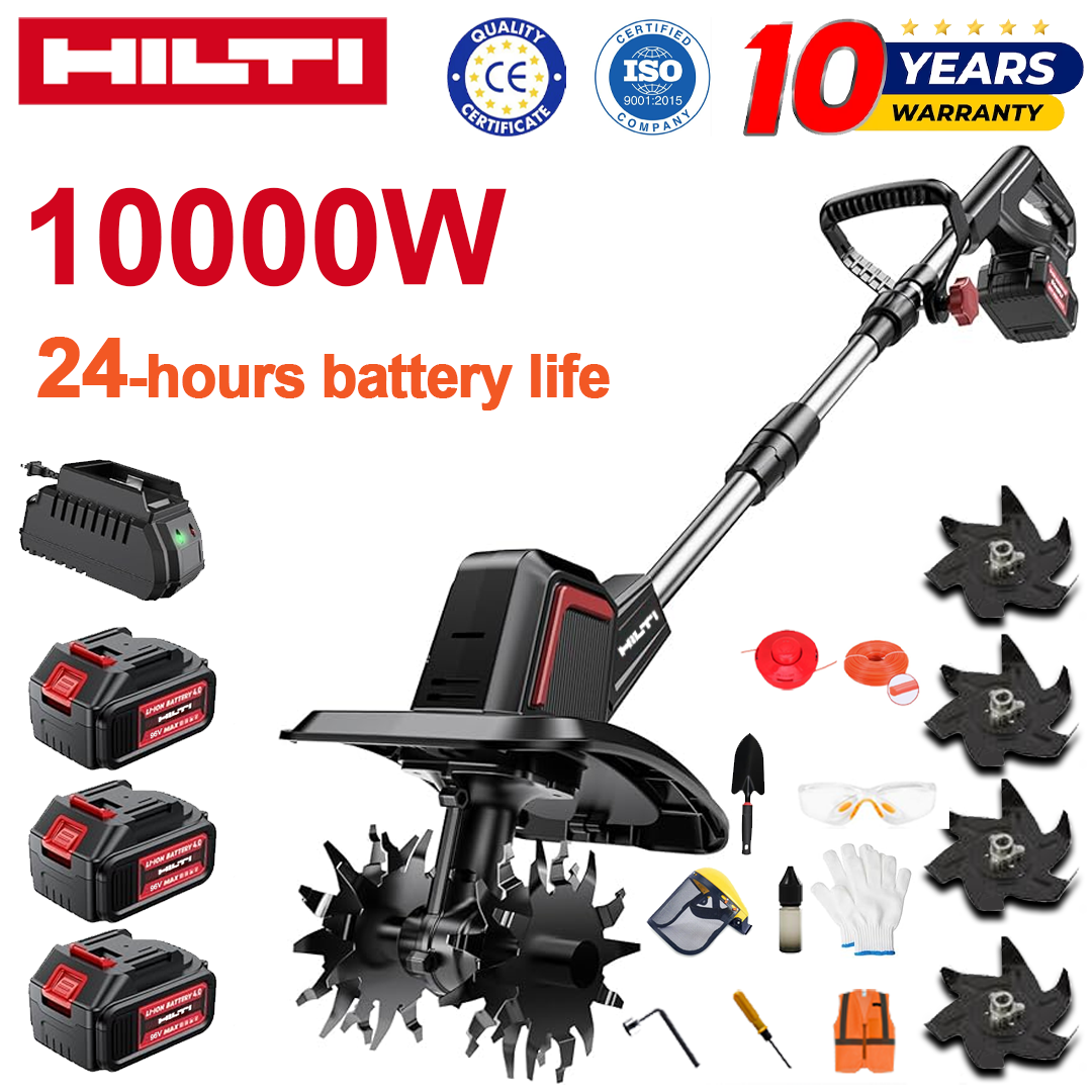 (Výdrž baterie 24 hodin) 10000W pluh + 96V lithiová baterie * 3 + rychlonabíječka * 1 + lopata * 1 + radlice pluhu * 4 + řezací kotouč * 1 + řezací lano * 1 + různé příslušenství
