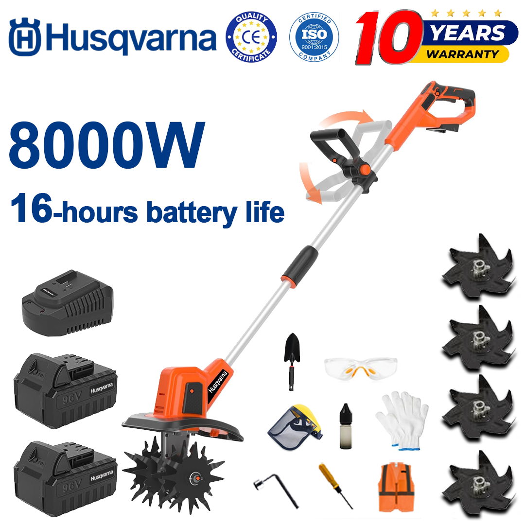 (Výdrž baterie 16 hodin) 8000W pluh + 96V lithiová baterie * 2 + rychlonabíječka * 1 + lopata * 1 + radlice pluhu * 4 + různé příslušenství