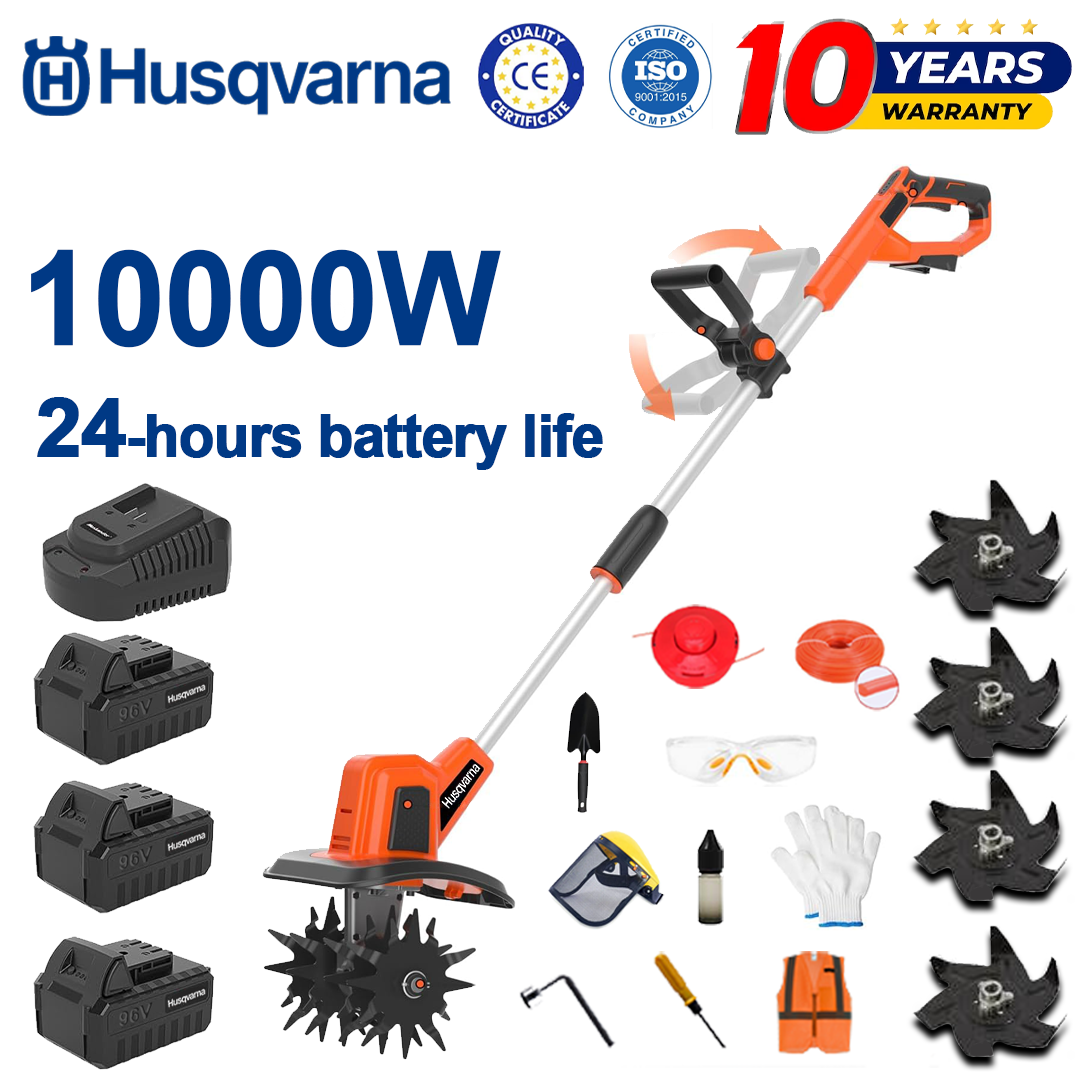 (Výdrž baterie 24 hodin) 10000W pluh + 96V lithiová baterie * 3 + rychlonabíječka * 1 + lopata * 1 + radlice pluhu * 4 + řezací kotouč * 1 + řezací lano * 1 + různé příslušenství