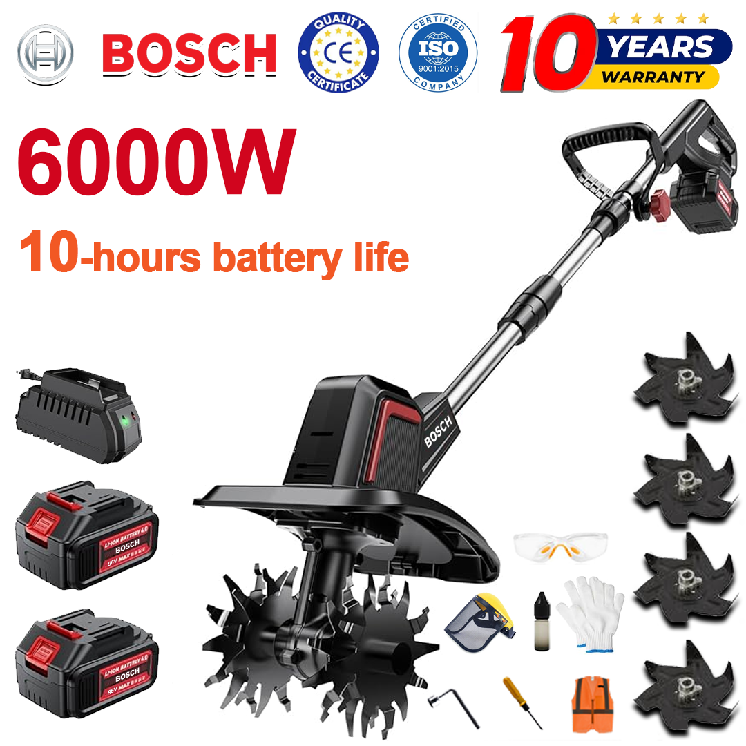 (Výdrž baterie 10 hodin) 6000W pluh + 96V lithiová baterie * 2 + rychlonabíječka * 1 + radlice pluhu * 4 + různé příslušenství