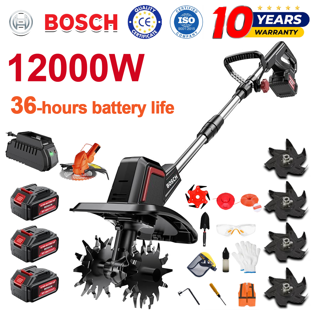 (Výdrž baterie 36 hodin) 12000W pluh + 96V lithiová baterie * 3 + žací hlava * 1 + rychlonabíječka * 1 + lopata * 1 + rovný nůž * 2 + list pluhu * 4 + pilový list ze slitiny * 1 + řezací nůž * 1+ žací lano*1+různé příslušenství